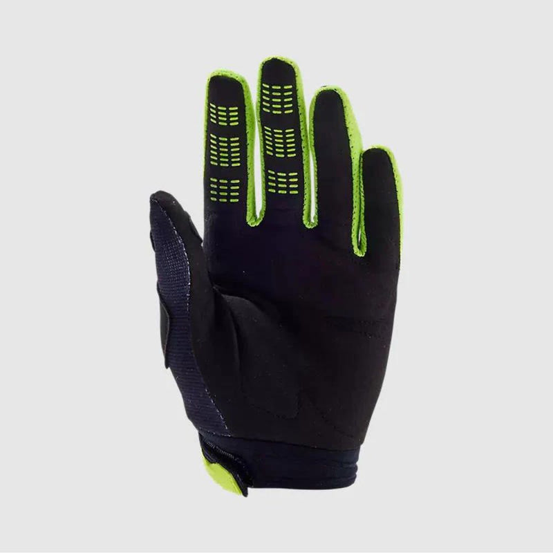 Guantes Moto Niño 180 Flora Negro/Amarillo Fox