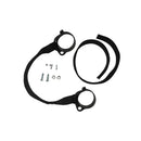 Kit de correas de Agarre delanteras y traseras para KTM EXC 2024-2025 – Negro / GOAT