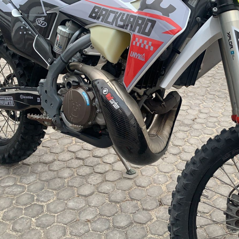 Protector de pipa de carbono Ktm-Husqvarna-Gasgas- 250-300cc /2019-2022