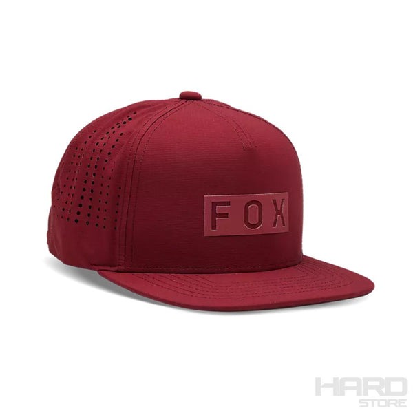 Gorro Jockey Lifestyle Wordmark Tech Snapback Rojo Fox