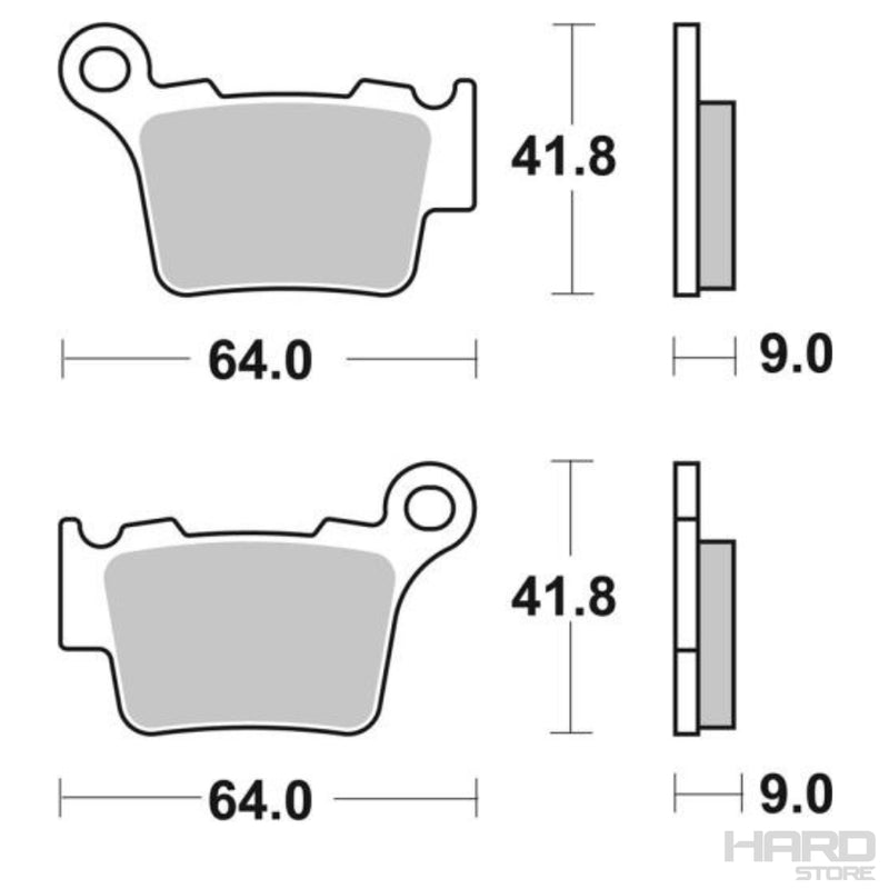 Pastillas Moto Freno Trasero Ktm - Husqvarna - Sherco- GasGas / LMP391 OR