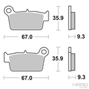 Pastillas Moto Freno Trasero Yamaha / LMP390ORR