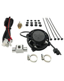 Kit universal Ventilador Exed de Calidad, con interruptor térmico y sistema de montaje universal Revotec, para todas las motos de cross de 2 y 4 tiempos