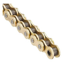 Detalle cadena DID 520 VX3 dorada reforzada con sellos X-Ring