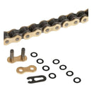 Candado clip dorado DID 520 VX3 con retenes X-Ring incluido con la cadena