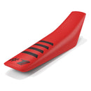 Funda de asiento Onegripper Ribbed rojo-negro para moto enduro y motocross Honda, GasGas, Beta y Fantic