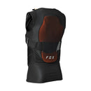 Jofa Fox Baseframe Pro D3O negra vista trasera, chaleco de protección con placa de espalda D3O certificada CE nivel 2