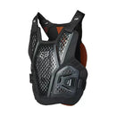 Jofa Fox Raceframe Impact SB CE D3O negra vista frontal, protector de pecho certificado CE nivel 4