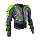 Jofa Fox Titan Sport Jacket gris/amarillo vista frontal, chaqueta de protección moto con placas CE en pecho, hombros y codos