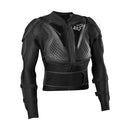 Jofa Fox Titan Sport Jacket negra vista frontal, chaqueta de protección con pecho, hombros y codos certificados CE