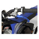 Manilla de embrague abatible Zeta azul instalada en Yamaha YZ