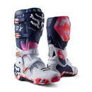 Botas Moto Instinct Ryvr Edicion Limitada Blanco/Azul/Rosado Fox