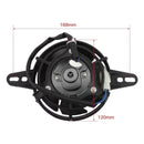 Ventilador universal 12V 4,5" con medidas