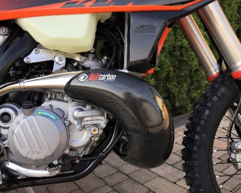 Protector de pipa de carbono Ktm-Husqvarna-Gasgas- 250-300cc /2019-2022